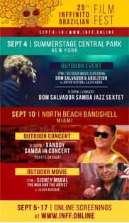 Miami Events; Brazilian Film Festival; Films; Music; Entertainment; Outdoors Activity; Family events