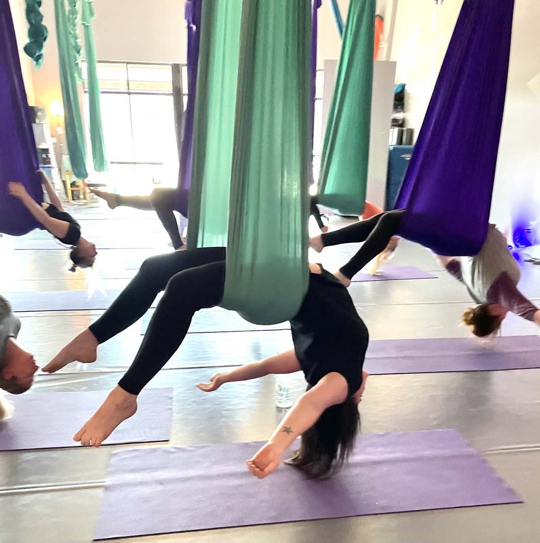 Aerial yoga studio Flight Room helps beginners soar