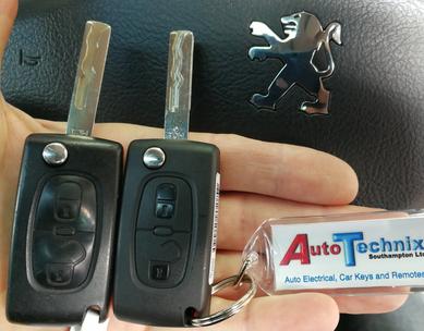 Remote keys for Peugeot cars