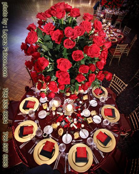 Quinceanera Party Miami Centerpieces Table center decoration Phantom of the Opera