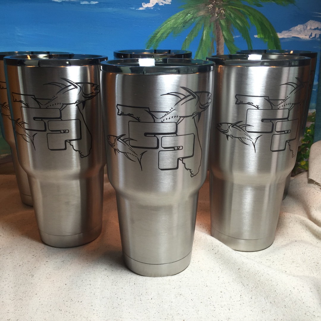 Naked Stainless Steel YETI etching - Finished Creations - LightBurn  Software Forum