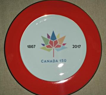 canada 150 charger plates with official logo