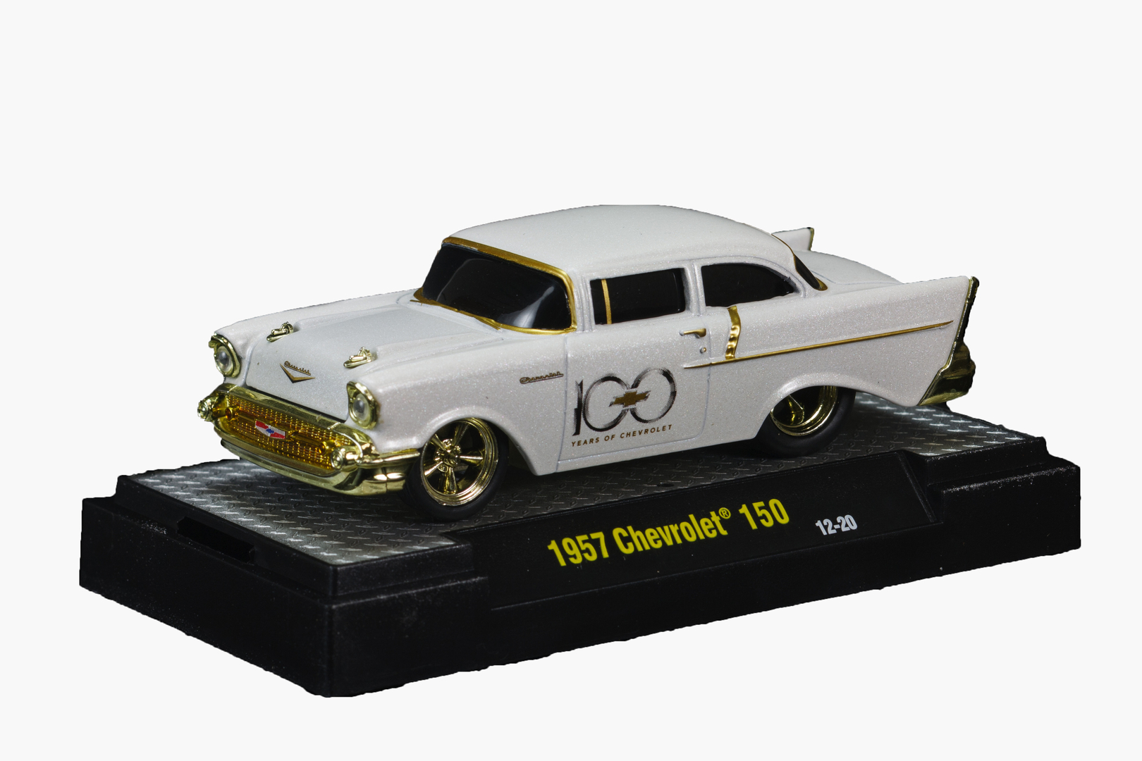 M2 Machines by M2 Collectible Auto-Dreams 100 Years of Chevrolet 1957 Chevrolet 150 12-20 White Details Like NO Other!