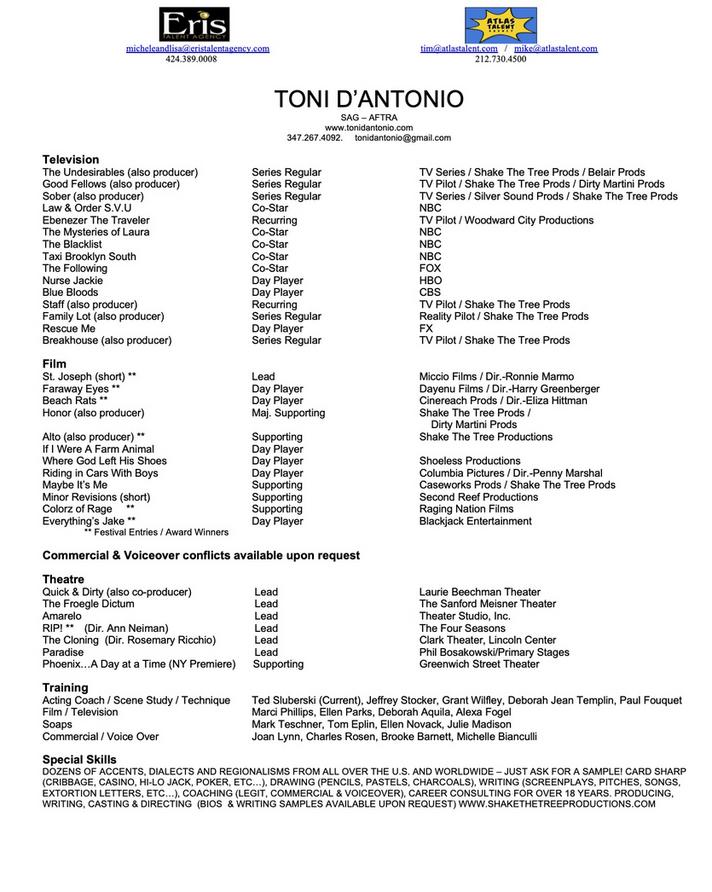 Download Toni D'Antonio Resume