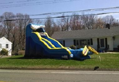 wipe out water slide