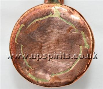 Copper rum measure-Round-Royal Navy-bottom seam