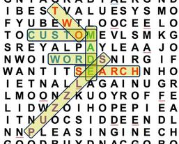 discounted package deal on two customized word search puzzles