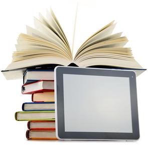 Books with tablet