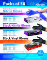 MedPride Powder Free Gloves Packs of 50