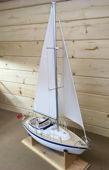 Scale Model Builders wooden yacht