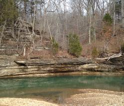 Colby's Army learning center photo of Blue Spring Creek and waterfall in Ashland City, TN