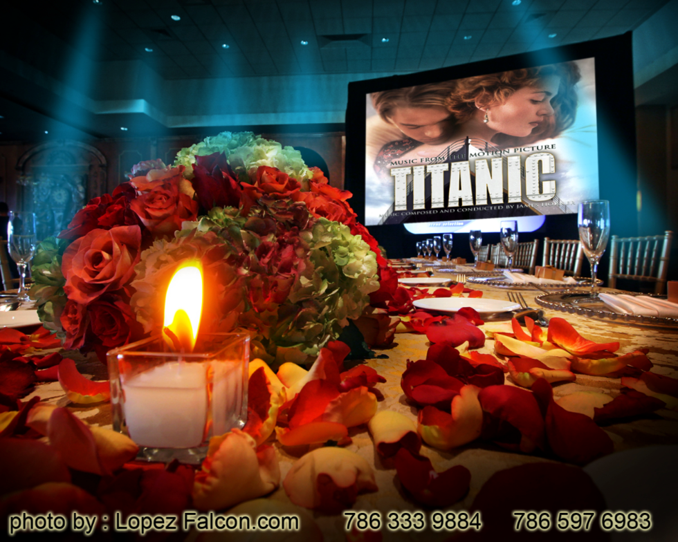 Titanic Quinceanera decoration Satage Miami Titanic Quince Sweet 15 16 Parties theme themed Miami Photography video