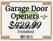 Garage Door Repair Service Call Coupon in Las Vegas