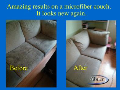 Photo of microfiber sofa/couch upholstery cleaning in Halifax