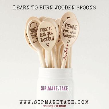 Burn wooden spoons