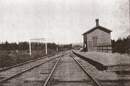 Houghton Depot circa 1885