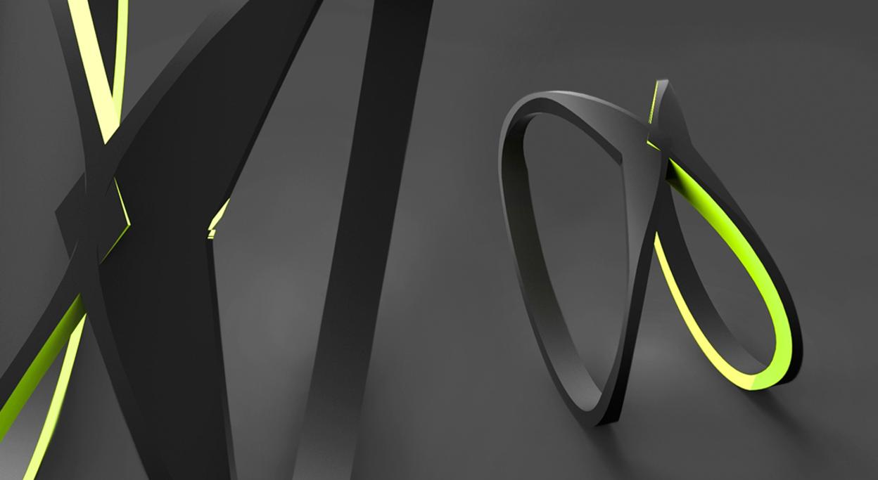 industrial design music wearable concept armband render keyshot