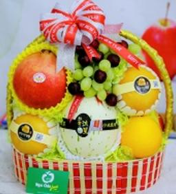 giỏ hoa quả biếu, giỏ hoa quả sinh nhật, giỏ trái cây đẹp nhất Hà Nội