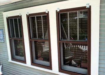 Finished product of our wood window repair services in Tampa, FL