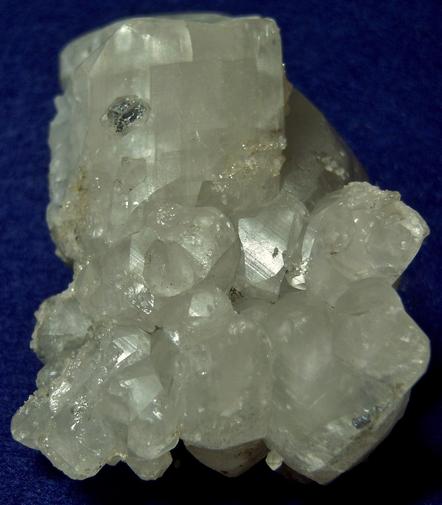 Calcite crystals, Galena, Marcasite - Rossie, St. Lawrence County, New York, USA - ex Fred Parker, ex Edward Trudell,1920
