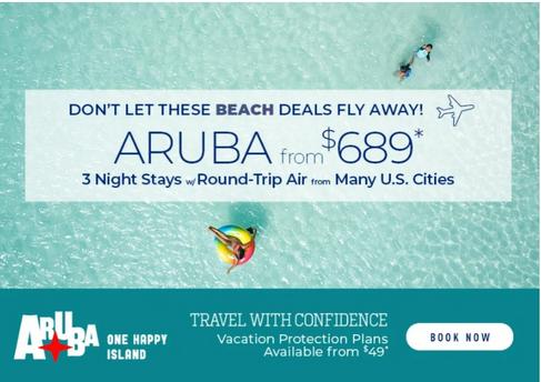 Aruba vacation packages, from $689pp with flights!