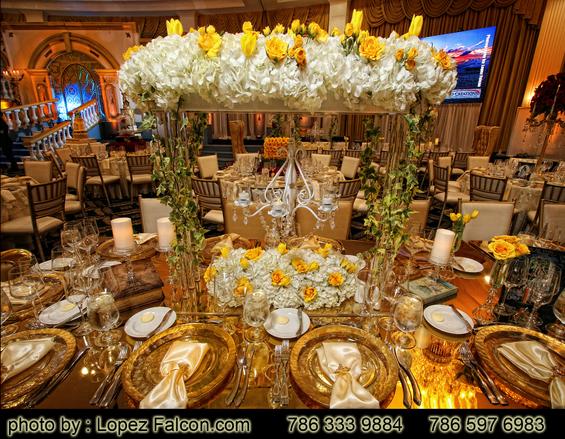 Centerpieces Tables Decorations Flowers Beauty & the beast quinceanera bella y la bestia quinceanera miami Lopez Falcon Quinces Photography escenario stage decor