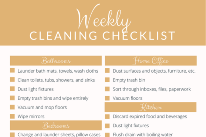 Ultimate Cleaning Checklist in Omaha NE │Price Cleaning Services Omaha
