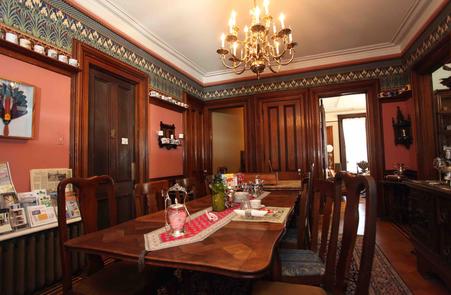 The Dining Room at The Grand Dutchess Bed & Breakfast Awaits Your Arrival for Breakfast