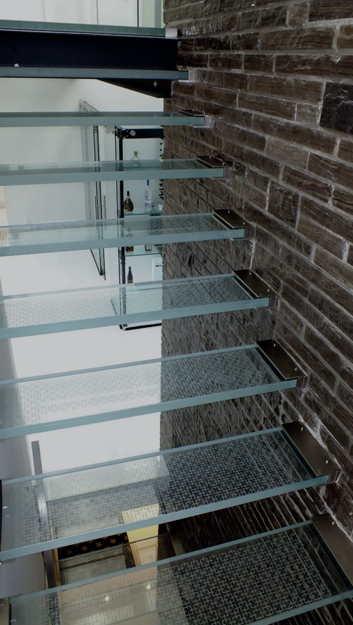 glass stair panels