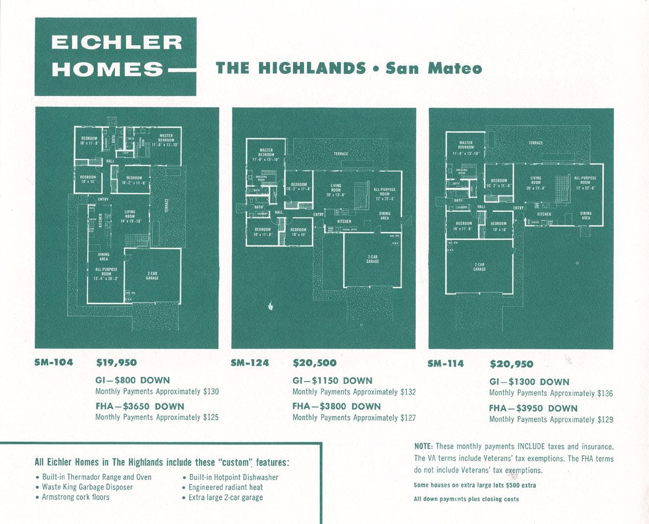 Eichler Home Images Brochures Neighborhoods