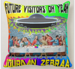 Future Visitors Oh Yeah Famous MixTape Pillow 16"x16"