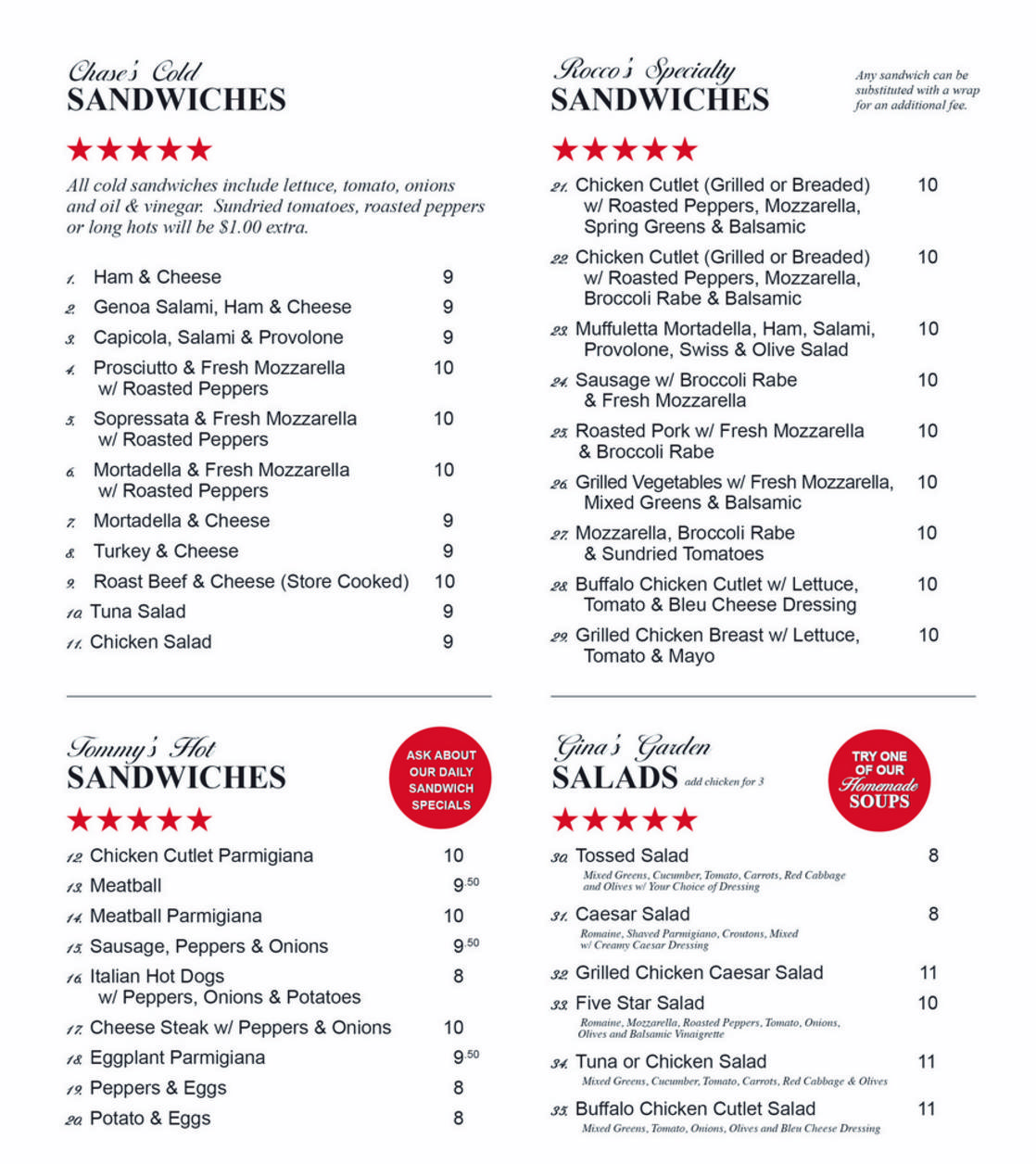 five-star-deli-menu