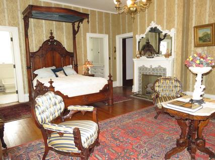 Mrs. Cruikshank's (Anne Louise) Chamber, a Bed and Breakfast room at Rockcliffe Mansion, Hannibal Missouri