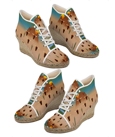 Wildebeests Will Wander Where Water Wells Designer Espadrilles