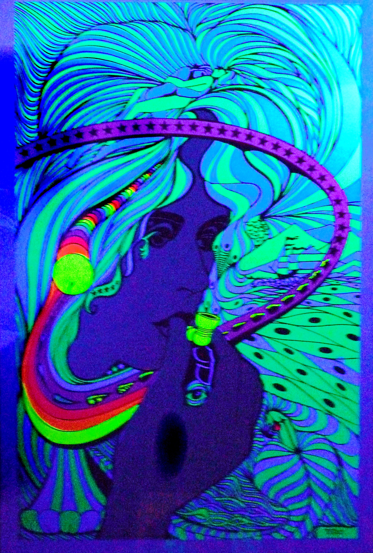 60s and 70s blacklight posters