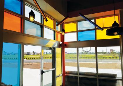 Solar Graphics Decorative Colored Window Films