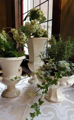 Greens and Ivy as Wedding Decor