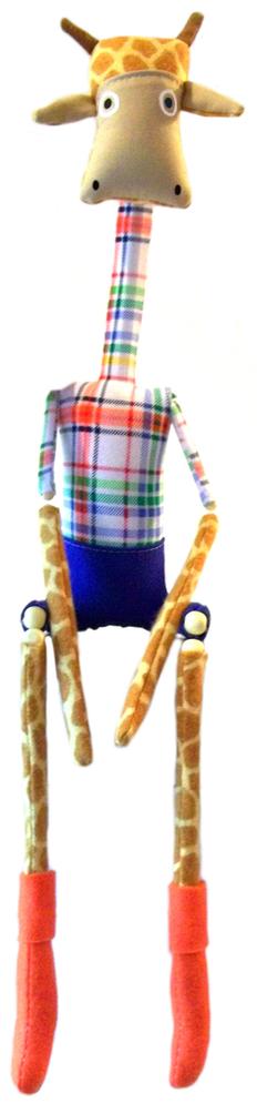 handmade giraffe dolls, giraffe toys, marionette, nursery decor, Twig Kids, folk art