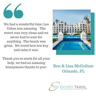 Easy Escapes Travel: Client Vacation Experiences & Testimonials