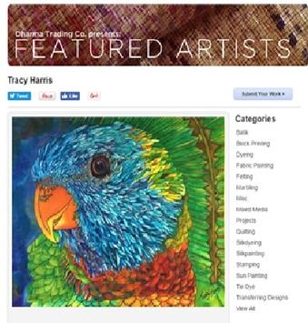 Featured Artist Tracy Harris, Silk Painter, San Diego