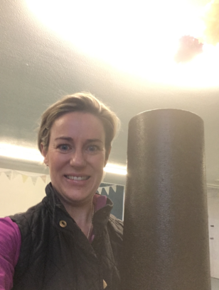 Louise with Foam Roller