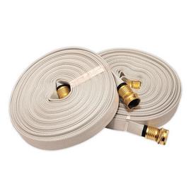 Pack of 2 FIRE HOSE, 3/4IN.X 50 FT., WHITE, 250 PSI
