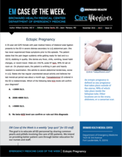 1116 -4 Ectopic Pregnancy (written by William Gunther, MSIV)