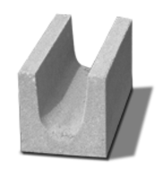 8" U-Shape Bond Beam Masonry Block