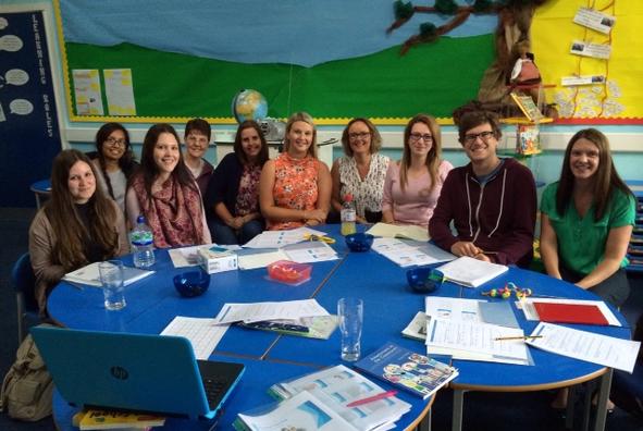 Image of staff after receiving Attachment & Precision Teaching training at Brook Primary School