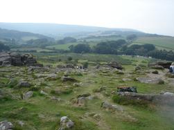 Hound Tor on Dartmoor which features in The Legacy