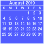 August Calendar