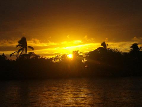 Gracias a Dios sunset