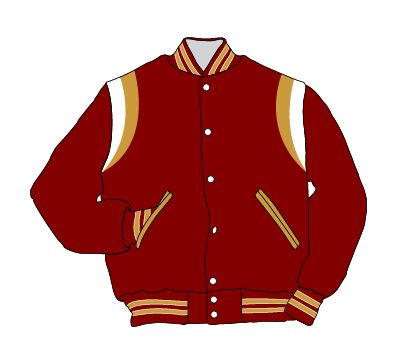 FALCON MENS HIGH SCHOOL LETTER JACKET - All American Sports