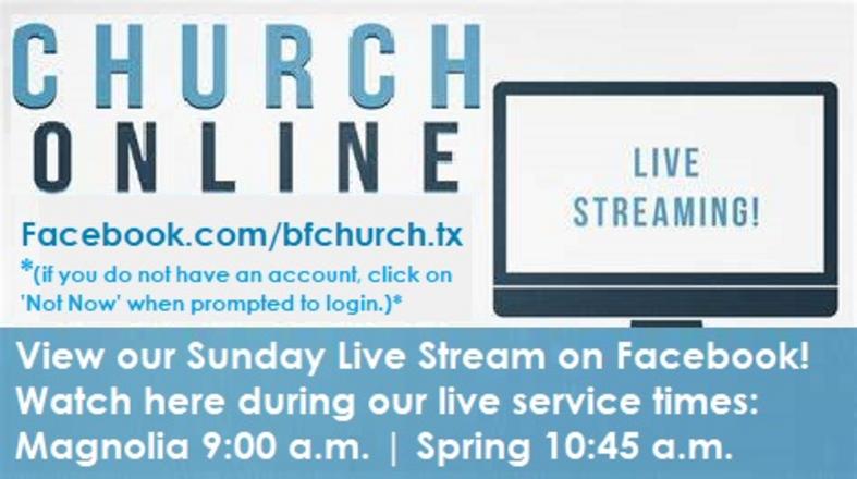 Clicking This Will Take You To Our Facebook Page To Join Our Live Service,
